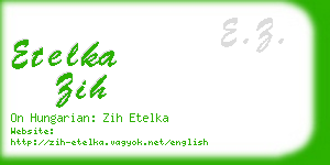 etelka zih business card